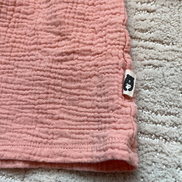 Rabbit + Bear peach baby top - Picture 5 of 8